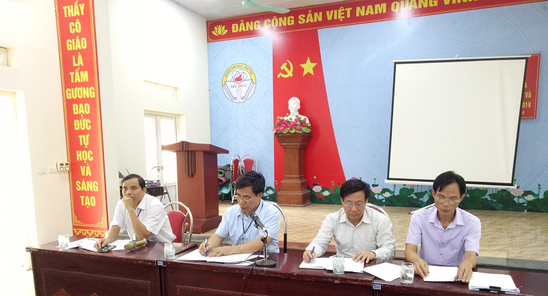 Tin Hội nghị giao ban các trường THCS trong huyện tháng 10 năm 2019
