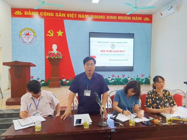 Hội nghị giao ban công tác tháng 7 năm 2020 cấp Mầm non