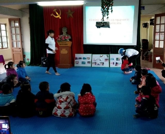Tổ chức chuyên đề "Giáo dục kỹ năng tự bảo vệ, phòng cháy chữa cháy" cấp học mầm non huyện Mỹ Đức