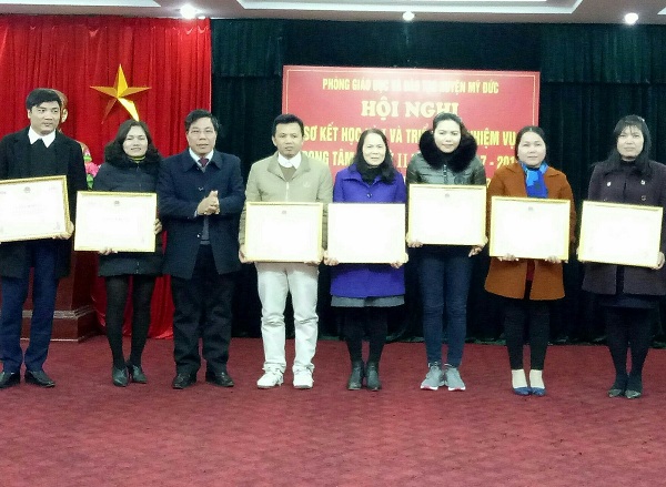 Tin Hội nghị Sơ kết học kỳ I và triển khai nhiệm vụ trọng tâm học kỳ II ngành GD&ĐT Mỹ Đức năm học 2017 - 2018